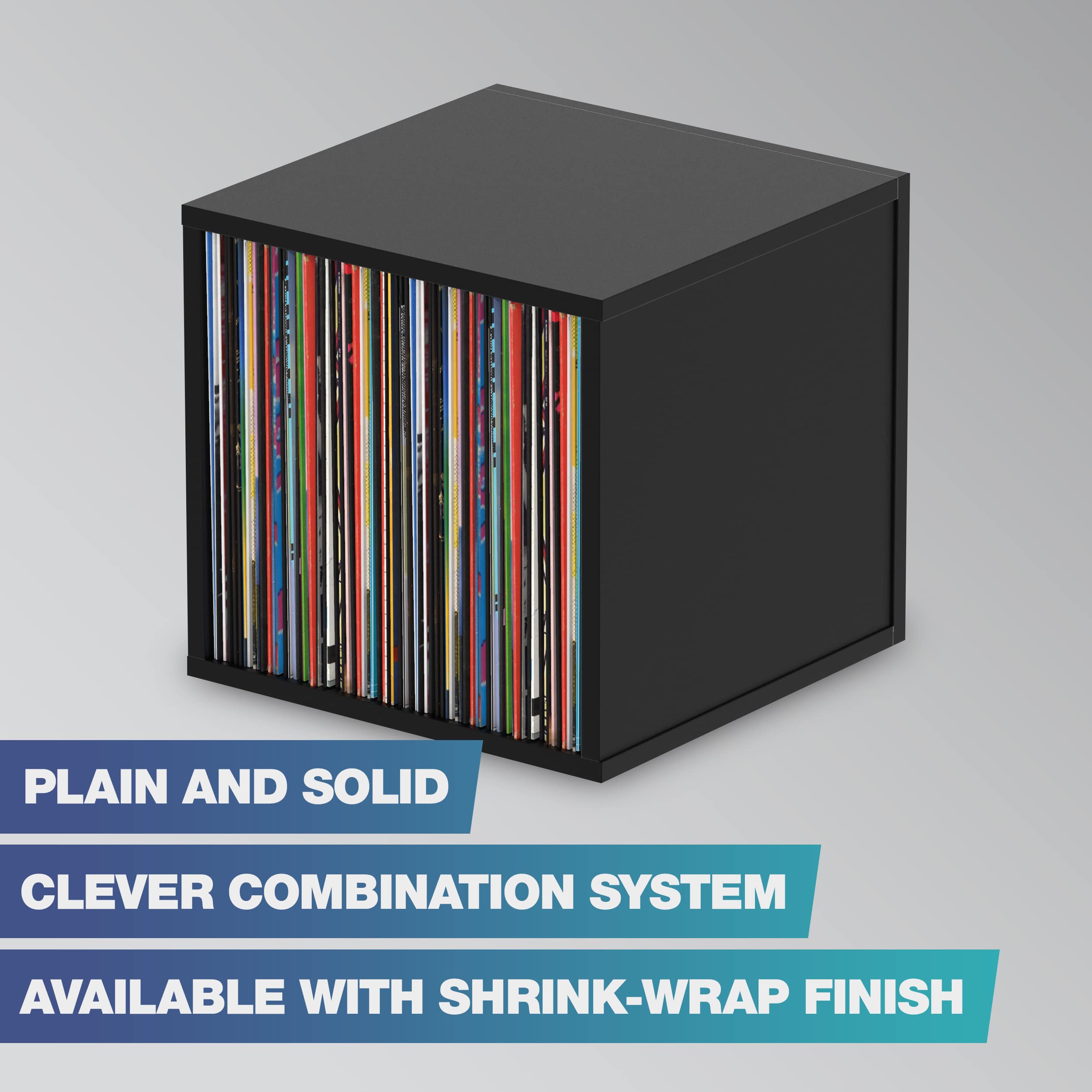 Glorious Record Box 110 (Black) - Contenitore per vinile