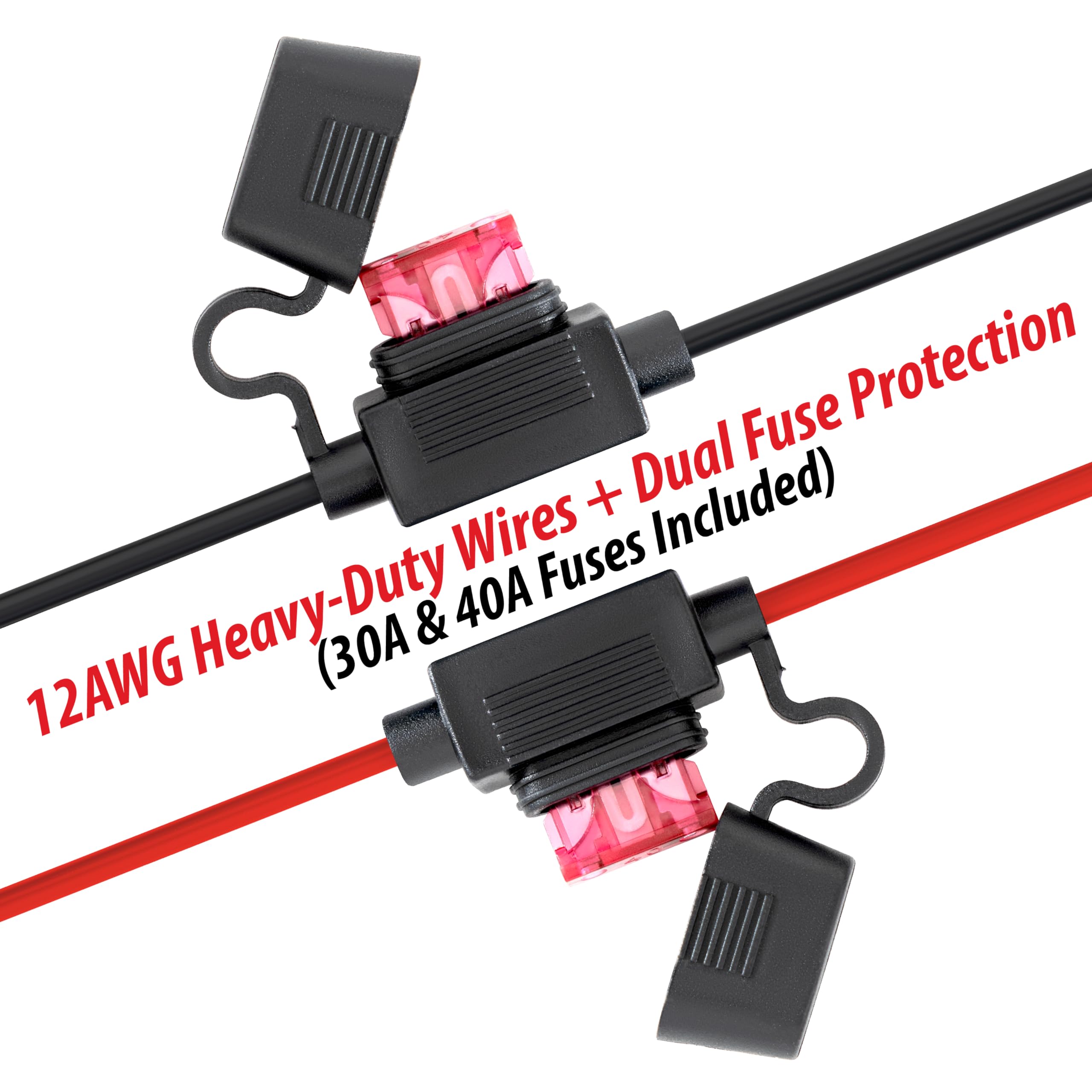 12V 10 Arnés de cable rojo AWG a prueba de agua para vehículos automotric, portafusible en línea con tapa - China Automoción impermeable Portafusibl, Portafusibl eléctrico de automoción 12V 10 Arnés de cable rojo AWG a prueba de agua para vehículos automotric, portafusible en línea con tapa - China Automoción impermeable Portafusibl, Portafusibl eléctrico de automoción