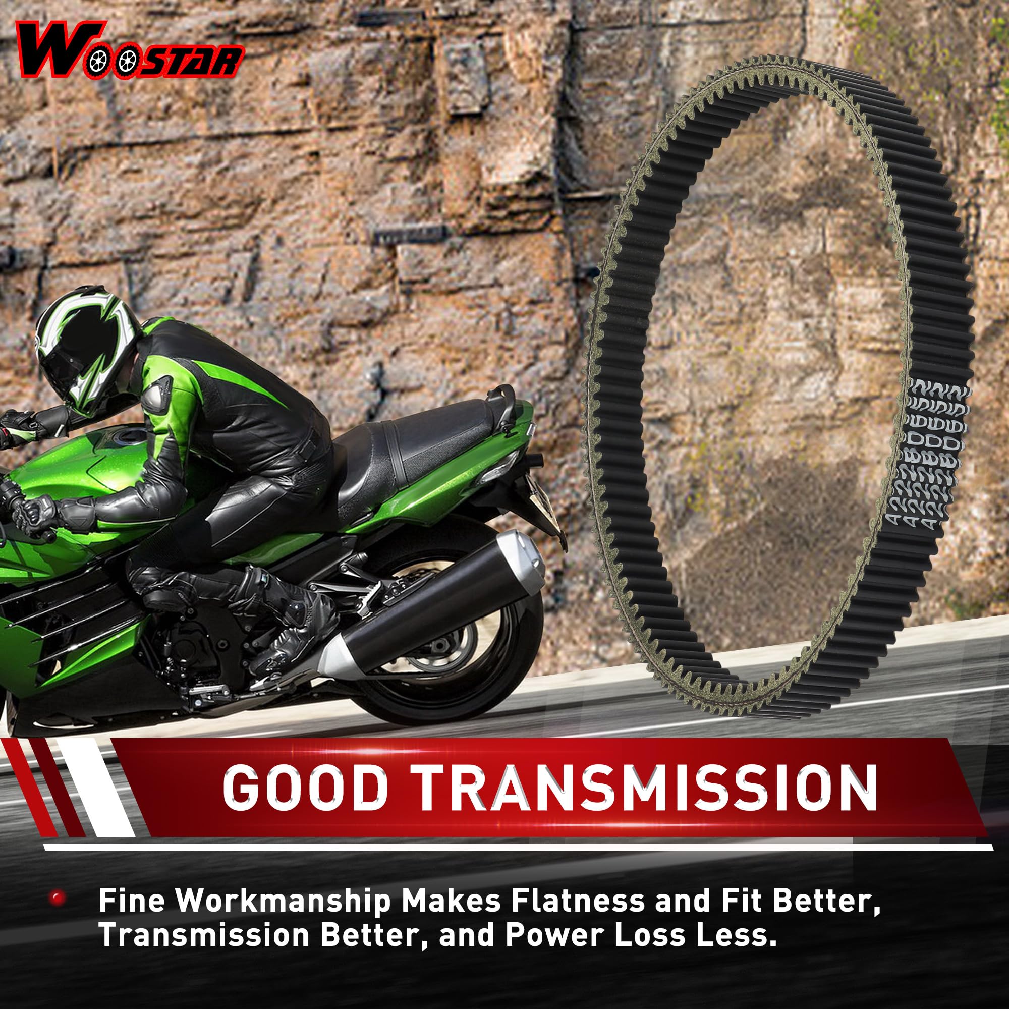 WOOSTAR 953-30-28-90 Cinghia di Trasmissione Sostituzione per Polaris 1998-2002 Sportsman 500
