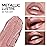 Anglicolor Glitter Metallic Nude Pink Lipstick,High Impact Lipcolor,Lightweight Hydrating Formula Smooth and Non-Sticky,Lipstick For Women,Full-Coverage Lip Makeup(07 PURE ENVY, 4g)