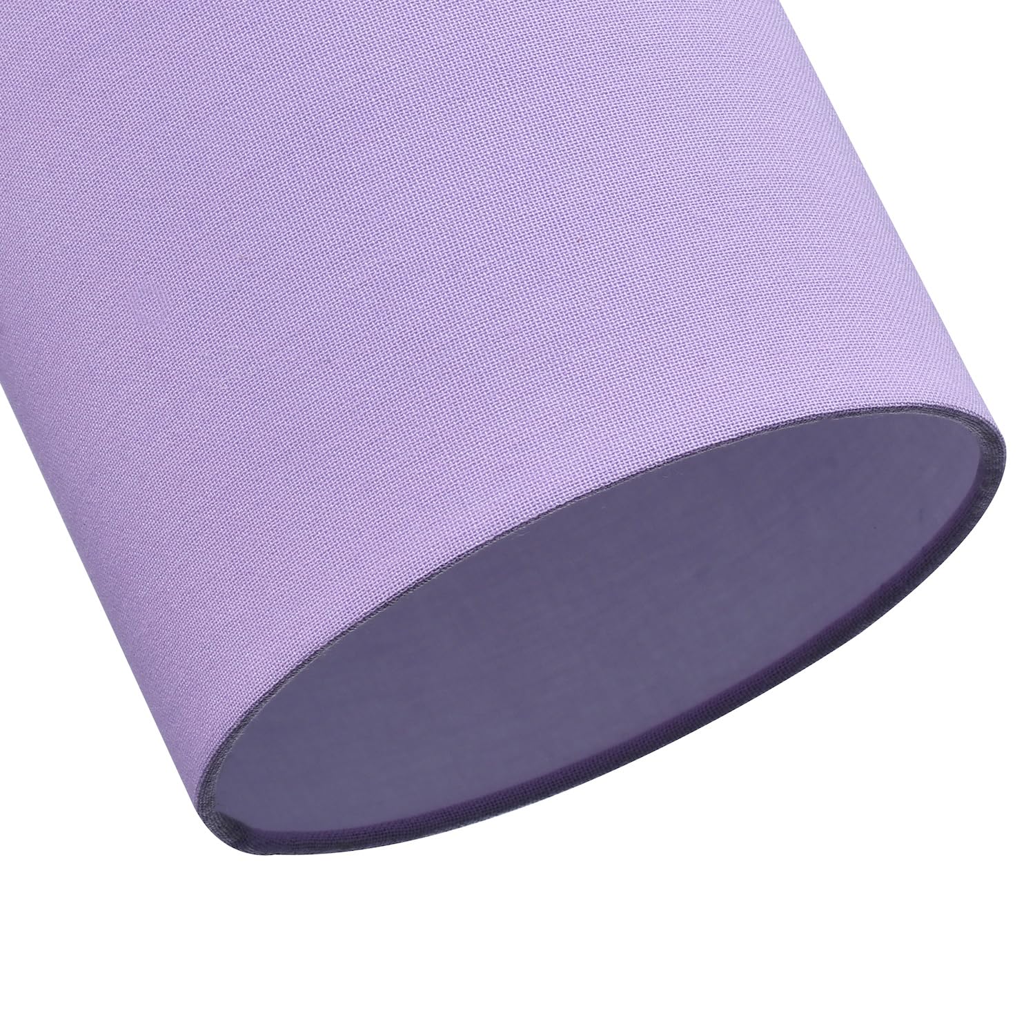 Contemporary and Elegant Soft Lilac Linen Fabric Cylinder Lamp Shade for Wall Ceiling or Table - 18cm High 40w Maximum Suitable for The Home or Business by Happy Homewares — view 5