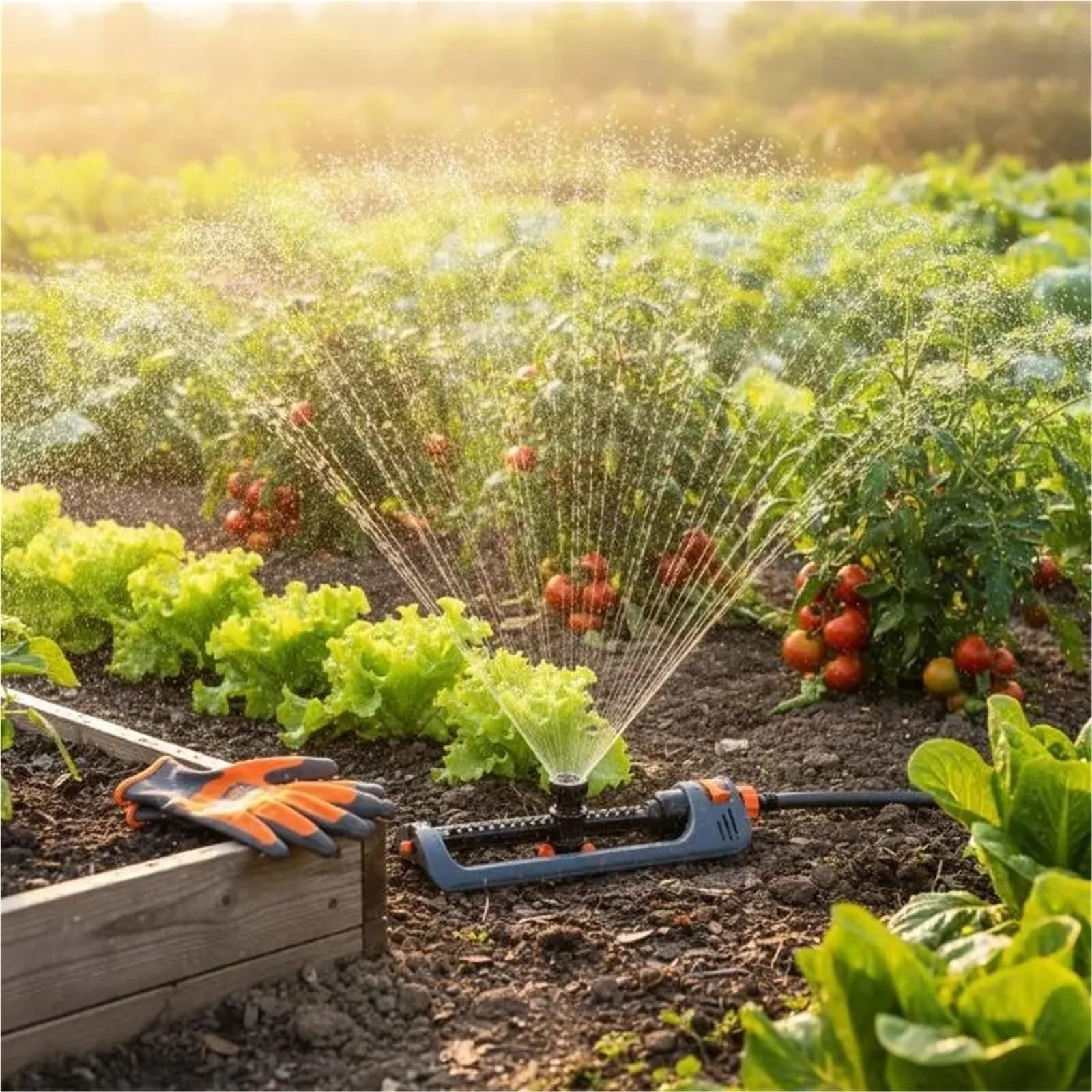 Verstellbarer Wassersprinkler for Die Garten-Rundumbewässerung Mit Großer Reichweite für den Garten