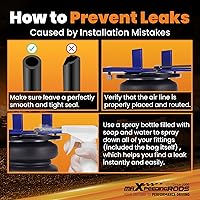 Vista 9 de maXpeedingrods Kit de bolsas de suspensión neumática trasera de 7500 libras para Dodge Ram 2500 4WD 2003-2013 Ram 3500 4WD 2003-2018 Kit de bolsas