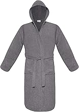 A & B TRADERS Mens Womens Hooded Bathrobe 100% Soft Cotton Terry Towelling Dressing Gown House Coat