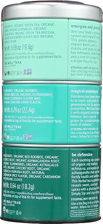 The Republic of Tea: Wellness Stackable Tin Herbal Tea, 42 Tea Bags