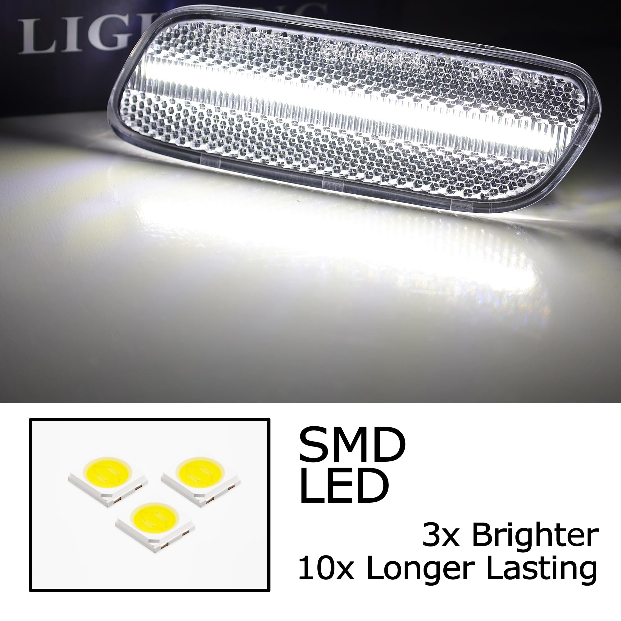 Amazon.com: iJDMTOY Semi-Clear Lens 30-SMD Xenon White Full LED