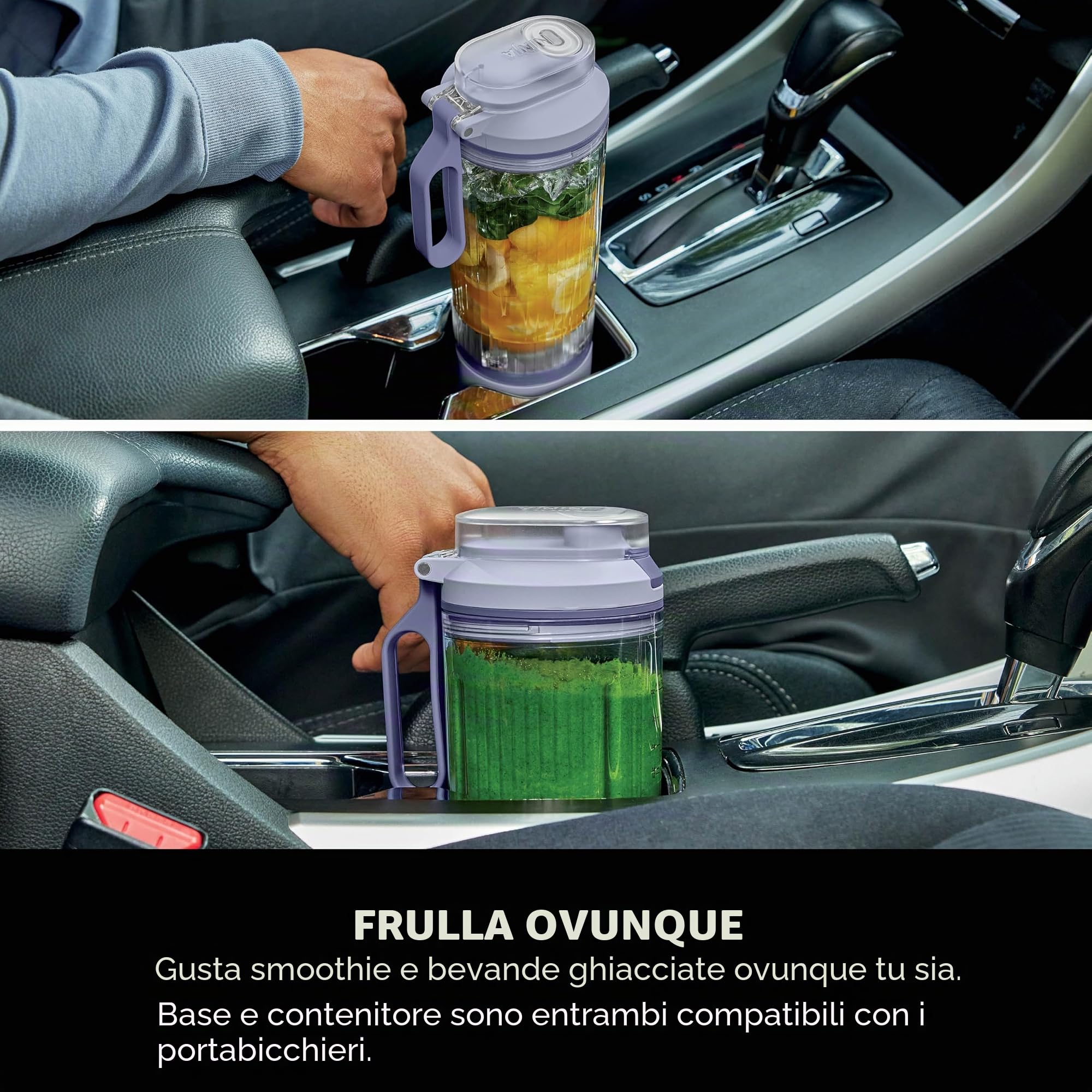 Ninja Blast Max BC251UKLS - Frullatore portatile, 570 ml, batteria ricaricabile, tazza per miscelare e coperchio a prova di perdite, per frullati, frullati proteici, frullati di ghiaccio e frutta