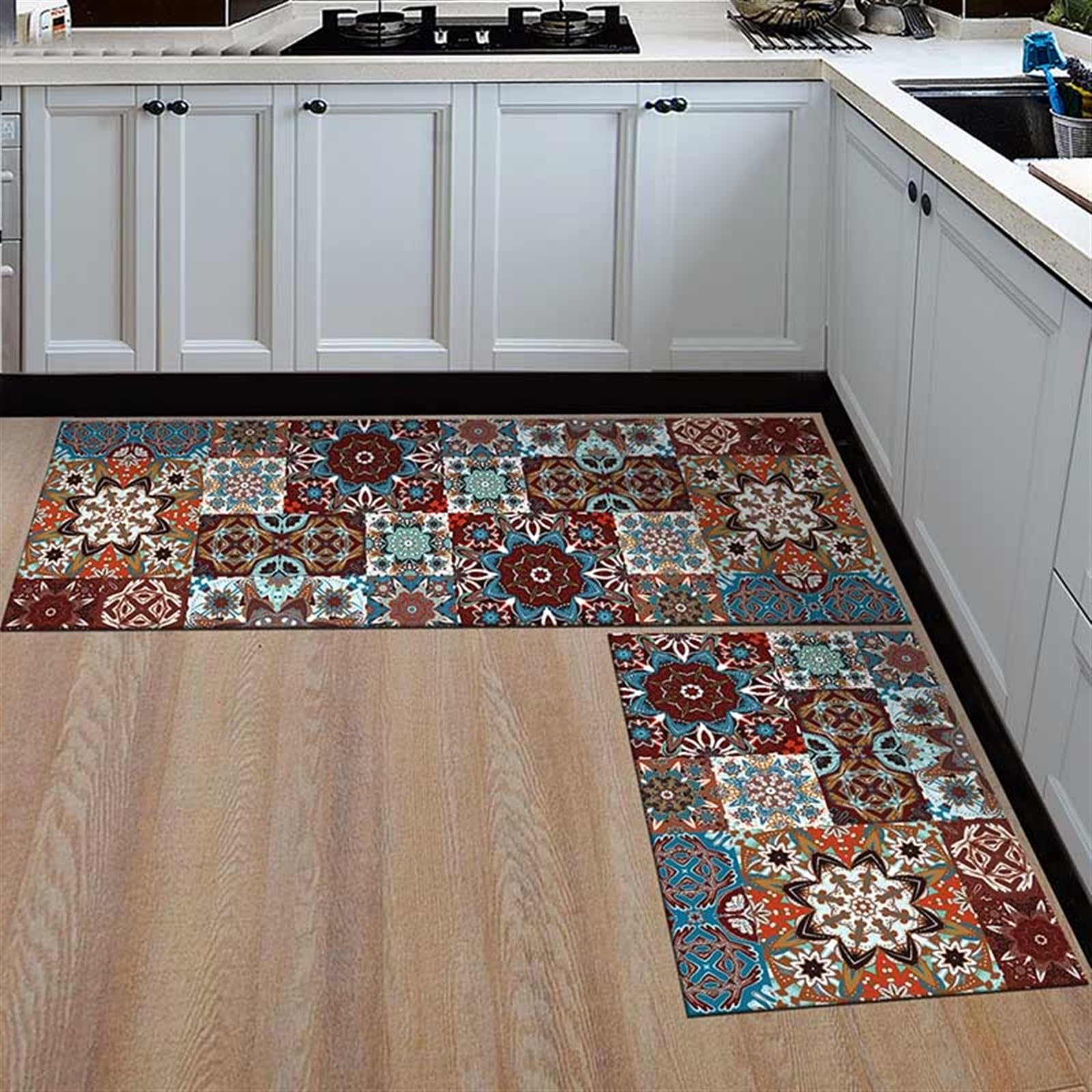 Tapis de cuisine antidérapant lavable pour sol glissant moderne