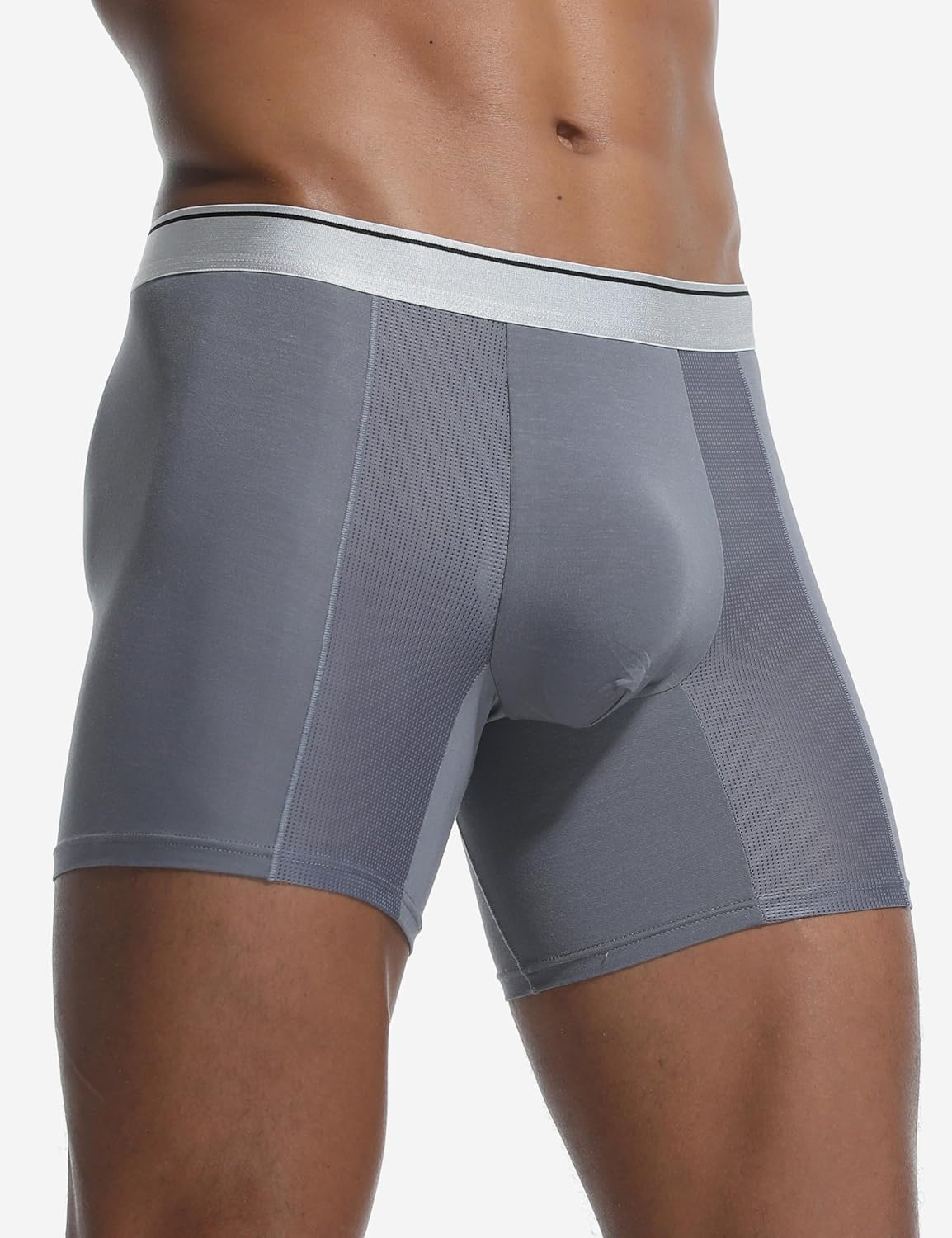 Men's Boxer Breifs Underwear, Mesh Breathable Underwear with Comfortflex Waistband, Moisture Wicking Boxers for Men - Image 7