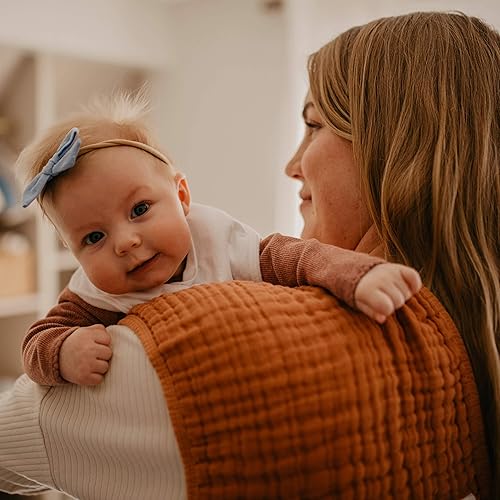 Miniatura 6 de Parker - Paños de muselina para eructos  Ropa para eructos 100% algodón, esencial para recién nacidos, lista de regalos de bebé imprescindibles,