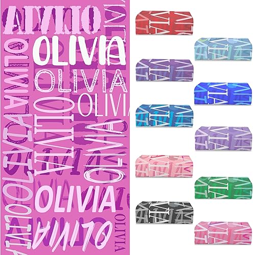 Puercha Toallas de playa personalizadas con nombre para niños y adultos, toallas de viaje personalizadas de microfibra para baño y piscina
