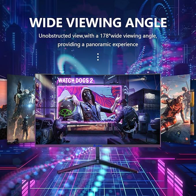 Monitor Curvo Gaming 24 Pulgadas FHD 100Hz miniatura 3