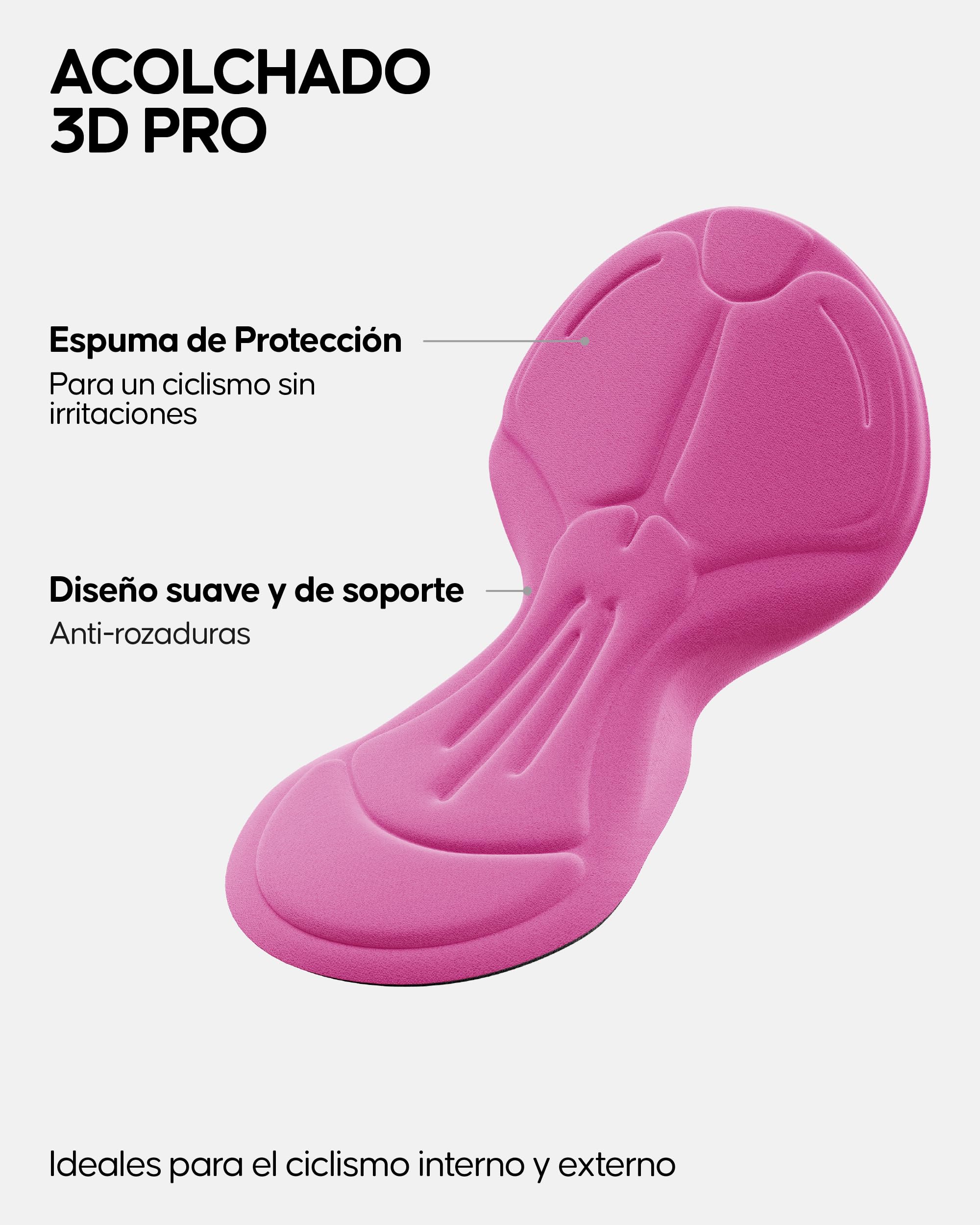 DANISH ENDURANCE Pantalón Corto Verano Acolchado con Gel 3D de Ciclismo para Mujer, Shorts Elásticos, Transpirables