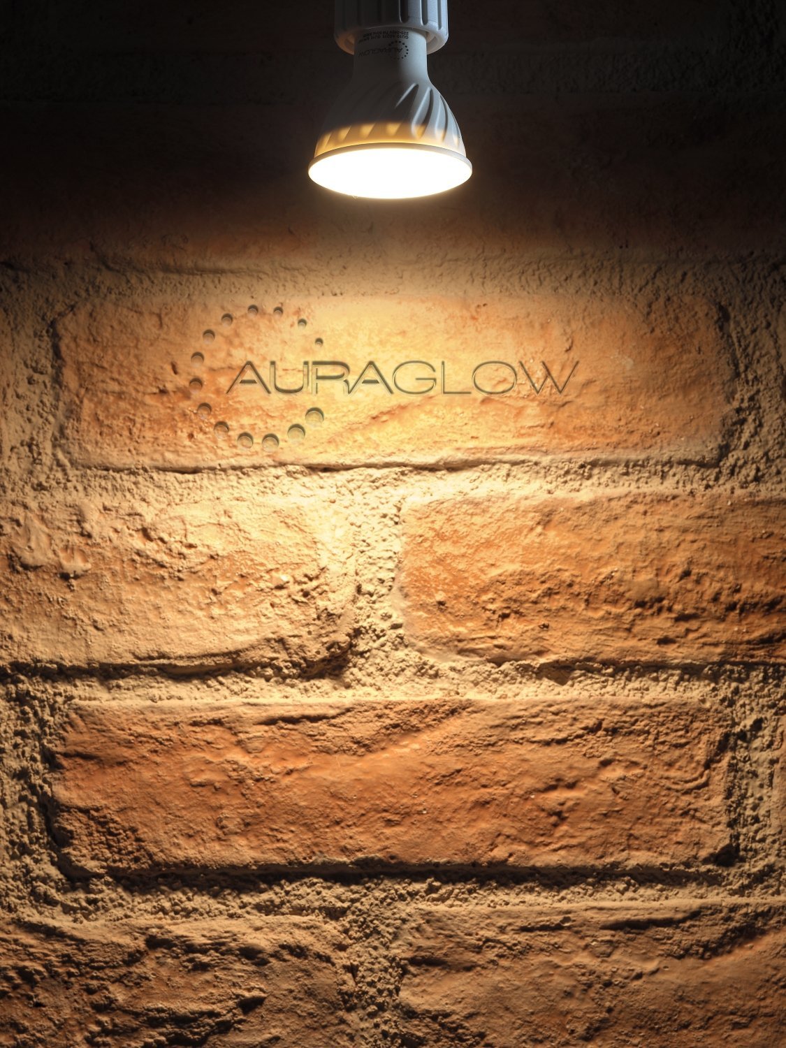 Auraglow Bombillas LED GU10 5.5W Blanco Cálido, Equivalente 70W, Pack de 16 | Focos 550 lúmenes, luz acogedora 3000K, para cocina, pasillo y salón, empotrables, bajo consumo