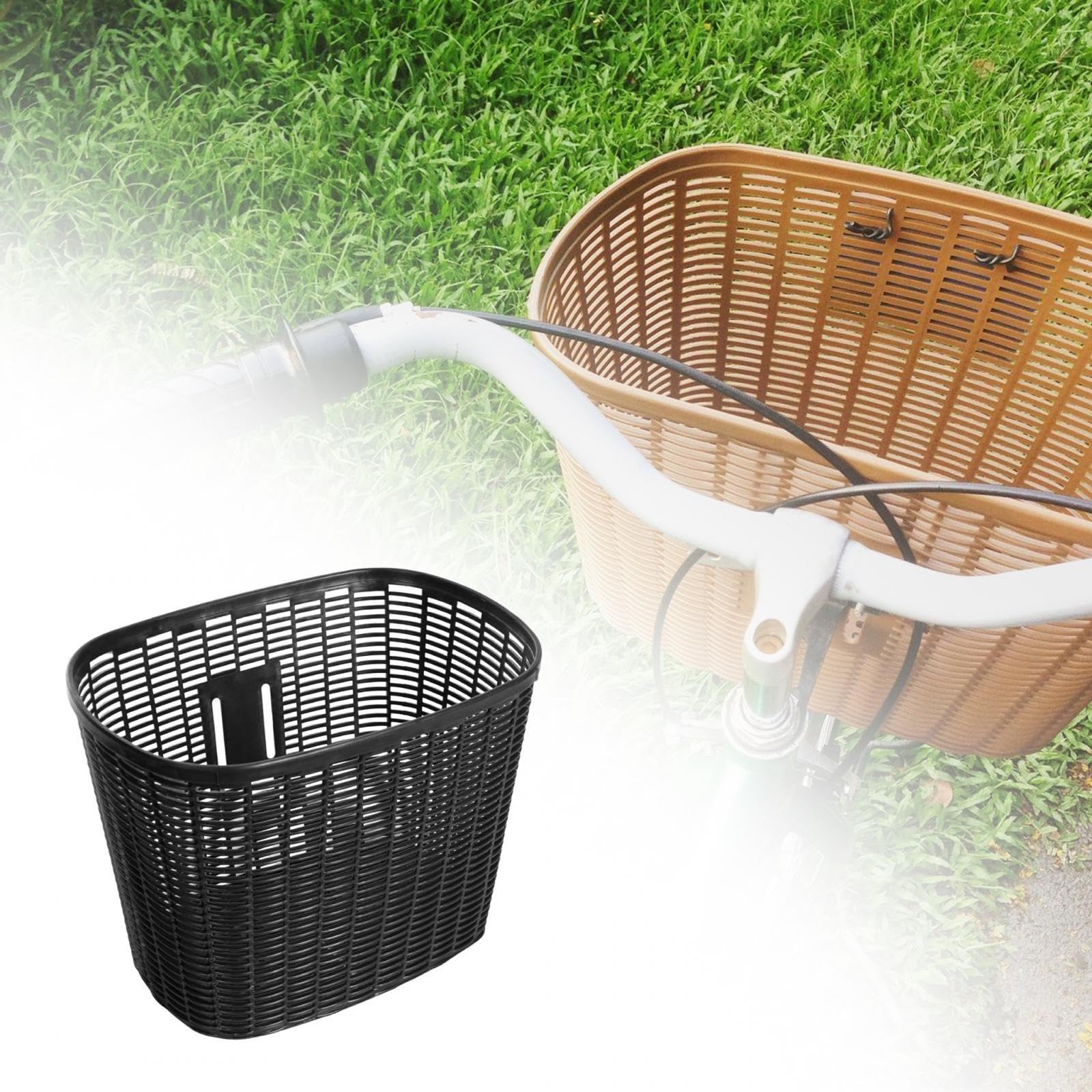 Cesta de Bicicleta, cestas de Almacenamiento de Bicicleta portátiles Delanteras para y Adultos, Accesorios de Bicicleta de Estilo Vintage, Cesta