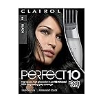 Clairol Nice\'n Easy Perfect 10 Permanent Hair Dye, 2 Black Hair Color, Pack of 1