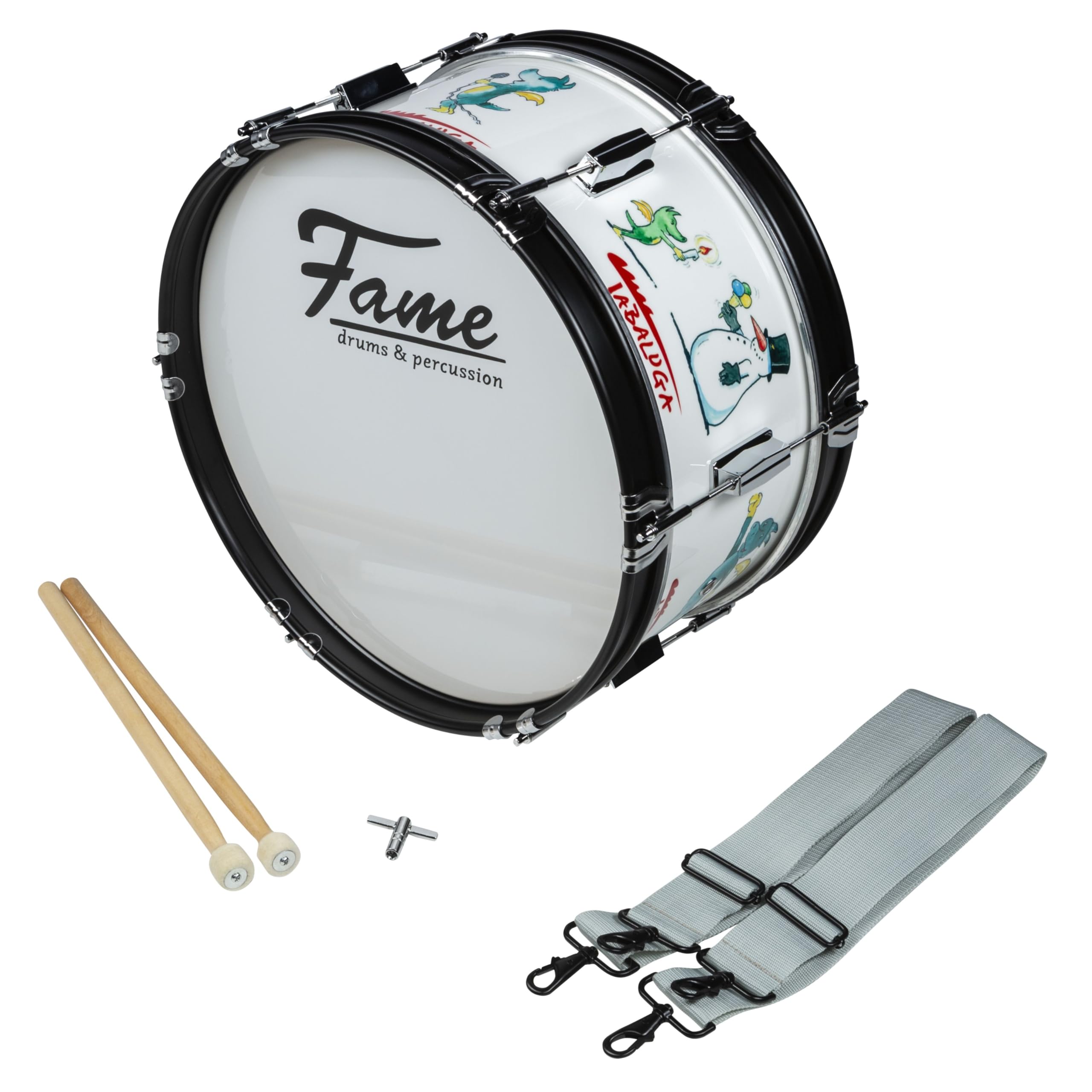 Fame Marching Bass Drum Tabaluga 16"x7" - Grancassa da marcia