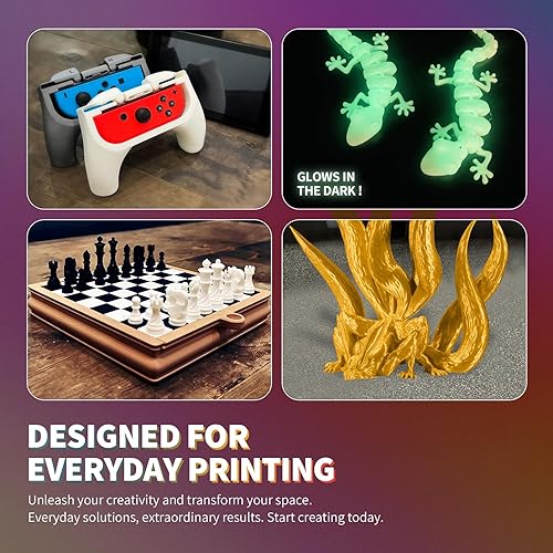 Vista 277 de Overture - Filamento PLA de impresión 3D para la mayoría de FDM en 1.75 milímetros, en bobina de 1 kilogramo de 200 x 200 milímetros y de precisión