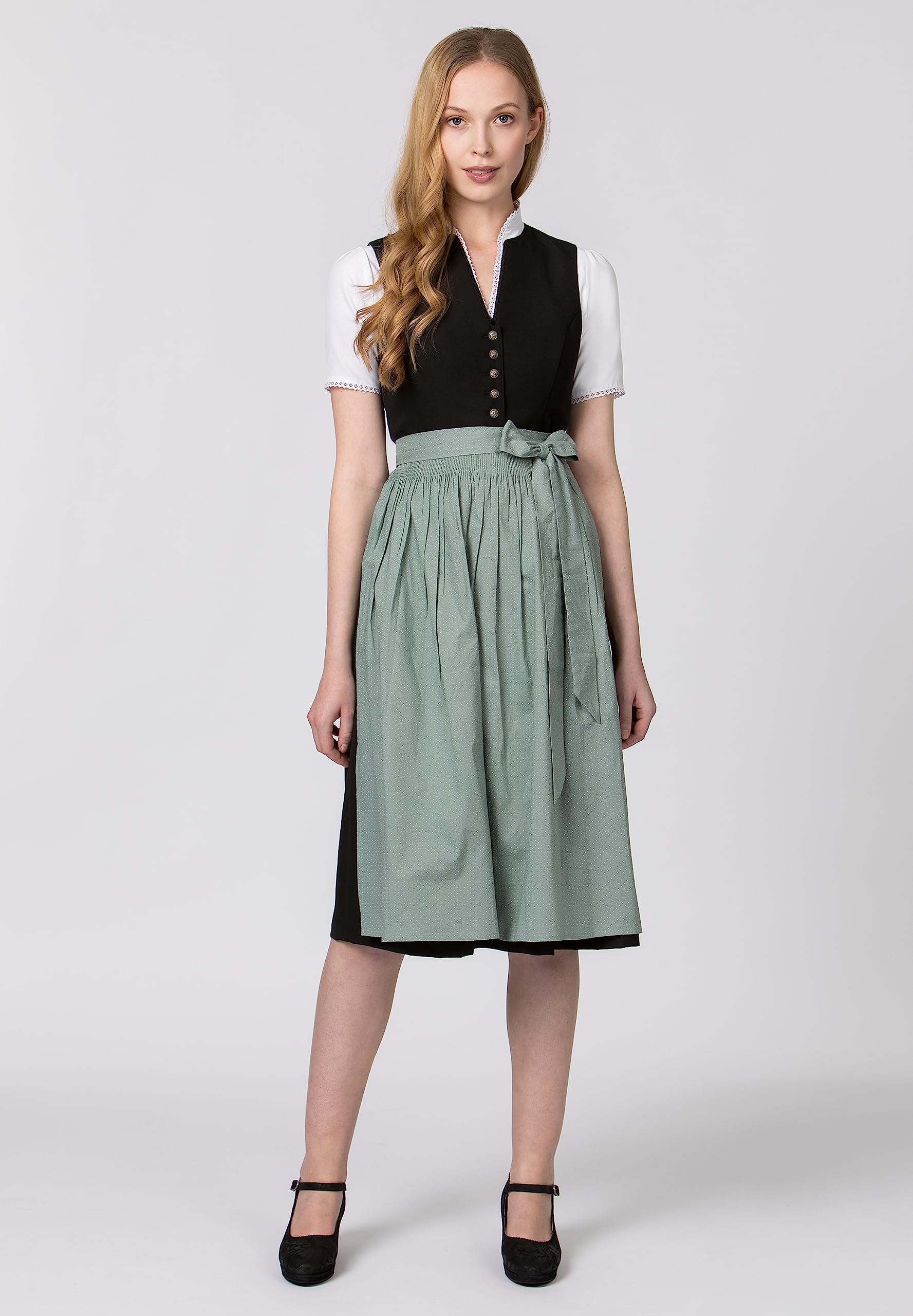 Stockerpoint Women's Molina Dirndl Apron, szałwia, 40-44