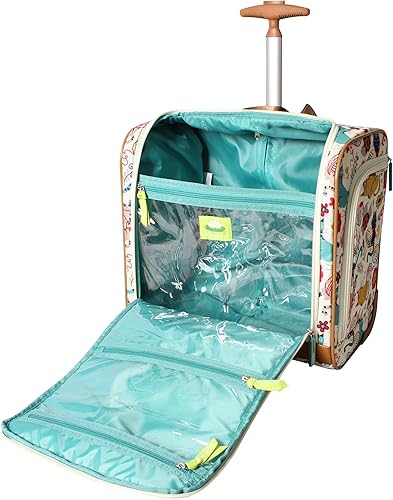 Miniatura 3 de Lily Bloom Designer - Maleta de viaje de 15 pulgadas para viajes cortos fin de semana negocios equipaje ligero maleta de 2 ruedas giratorias bajo el