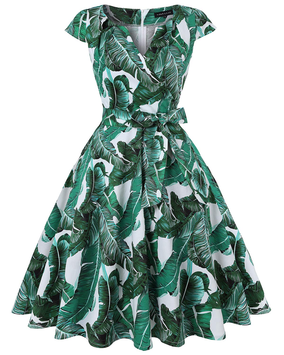 Leaf Print Dress The Dress Shop
