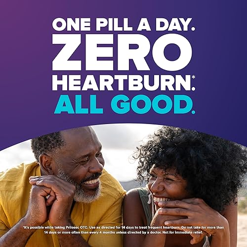 Miniatura 7 de Prilosec OTC, omeprazol liberación retardada 20 mg, reductor de ácido, trata la acidez estomacal frecuente para alivio de 24 horas, todo el día,