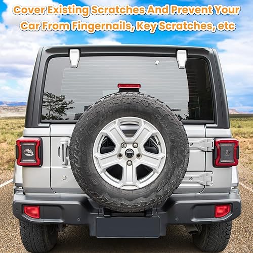 Miniatura 8 de Bisagra de ventana de puerta trasera y cubierta de boquilla de limpiaparabrisas para Jeep Wrangler JL JLU Sports Sahara Freedom Rubicon Unlimited 2