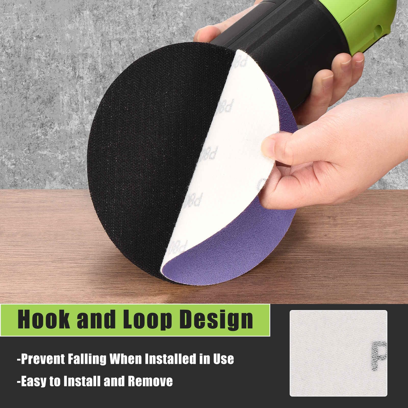 DTGN 152 mm 150 Grit Hook and Loop Sanding Disc, 50 Pcs - Image 4