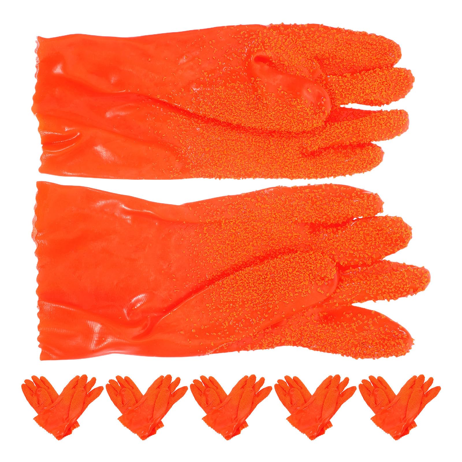 Alipis 6 Pares de Guantes Diseño Flexible y Resistentes Impermeables de Goma para Limpieza de Tuberías para Uso Industrial y Fontaneros