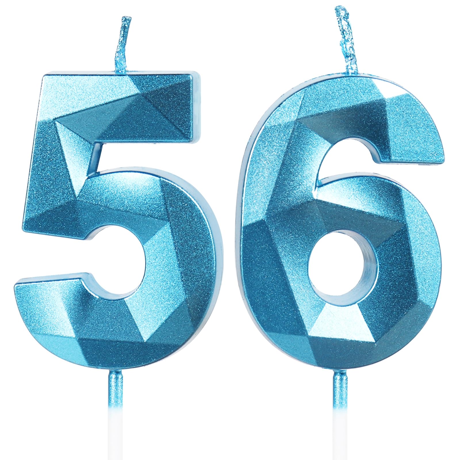 Yiran 50th Birthday Candles, Gold Number 50 Happy Birthday Candles, Cake Topper Decorations for Birthday Party, Wedding Anniversary Celebration Supply — view 37