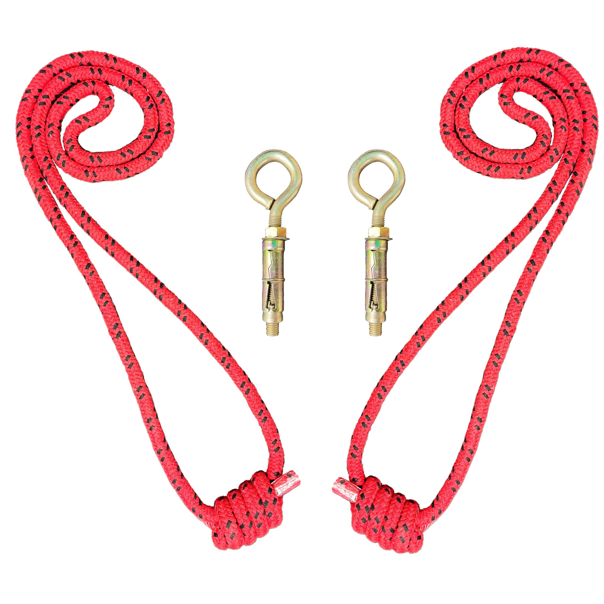 The Yogis™ iyengar Wall Yoga Ropes Long Size [ Cotton 14MM Thikness ] (Set of Two Ropes) With - 2 Round Heavy Fasteners (B09366YPQG) Amazon Price History, Amazon Price Tracker