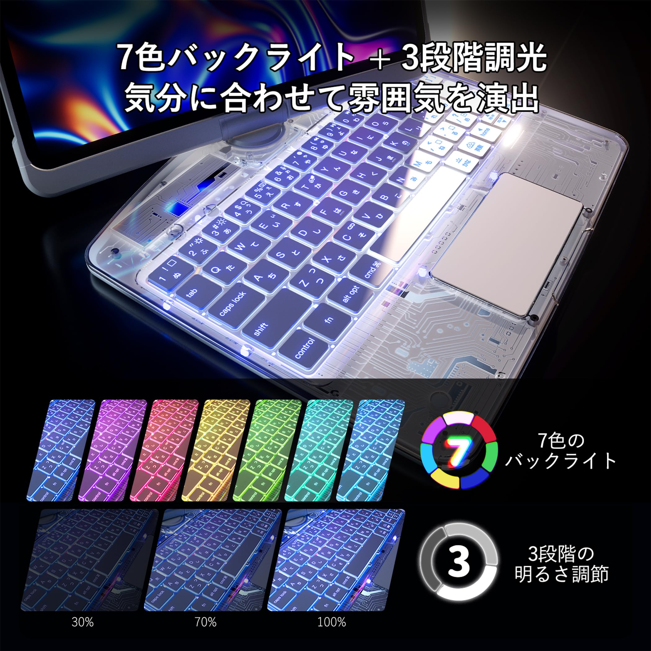 BJBT Ipad pro 13インチ　M4 2024 用　キーボードケース Amazon.co.jp: BJBT ipad Pro 13インチ M4/M5 キーボードケース 対応