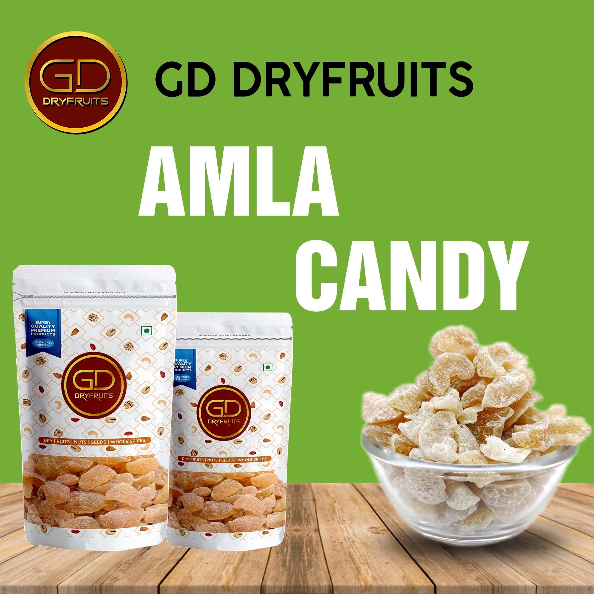 GD Dryfruit Dried Sweet Amla Candy 400gm 1