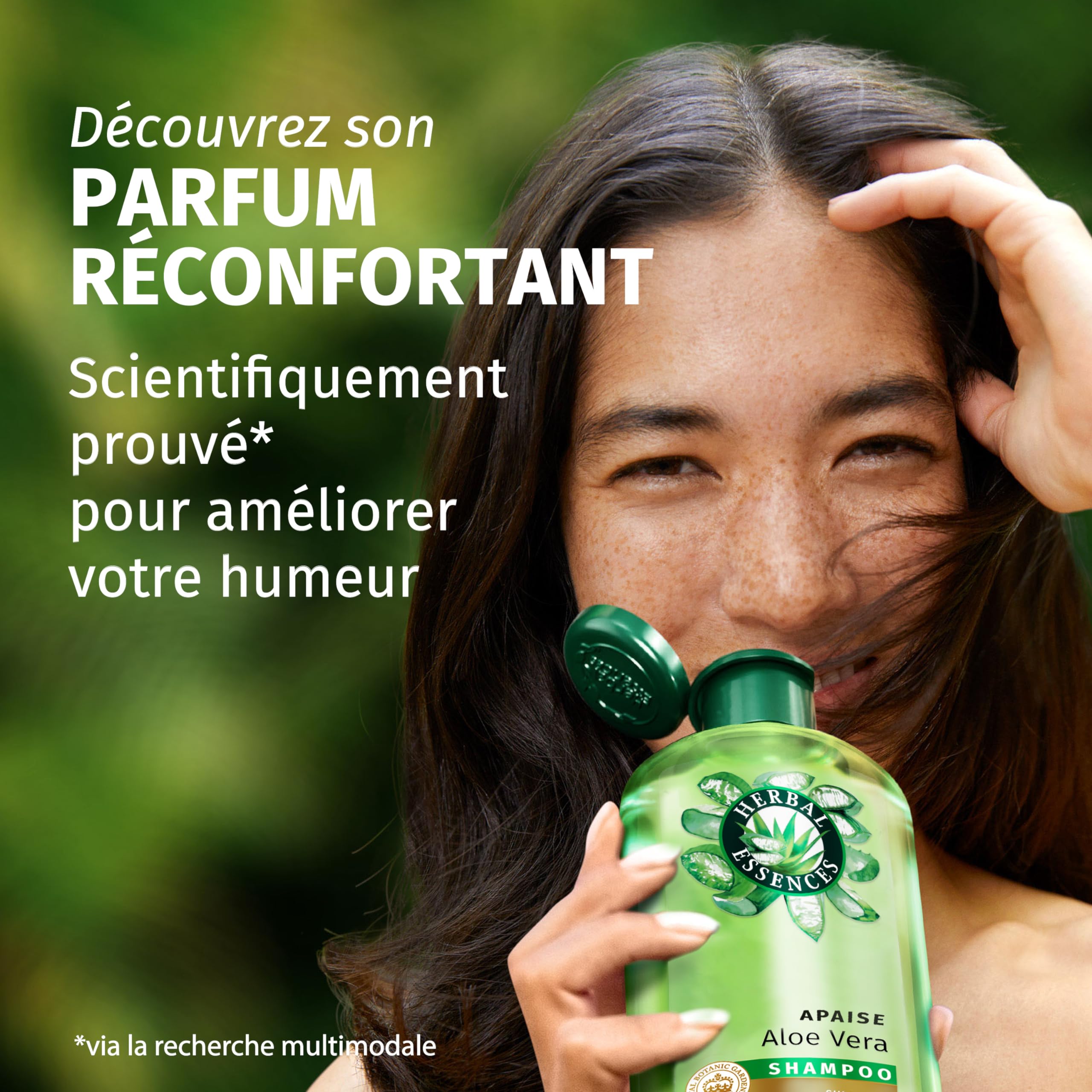 Herbal Essences Après-Shampoing Aloe Hydratant 350ml Pour Cheveux Très Secs. Mélangé Avec Ingrédients Naturels Et Parfum Jasmin. Végan Sans Cruautése réfère aux ingrédients de la formule