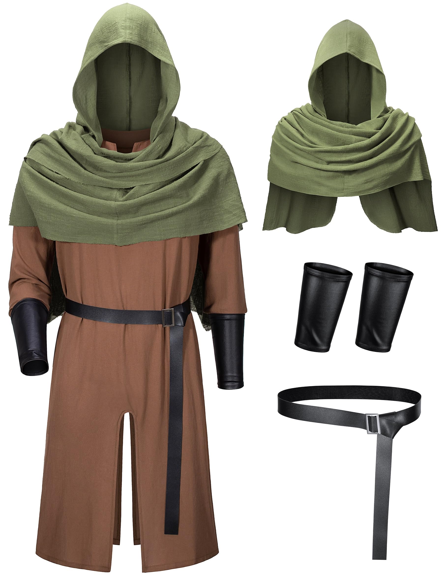 TOKYO REVENGERS Men Medieval Renaissance Pirate Costume Knight Cosplay Outfit LARP Costume Accessories Set