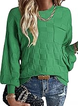 SHEWIN Womens Sweaters 2025 Casual Crewneck Long Sleeve Lightweight Knit Pullover Sweater Tops