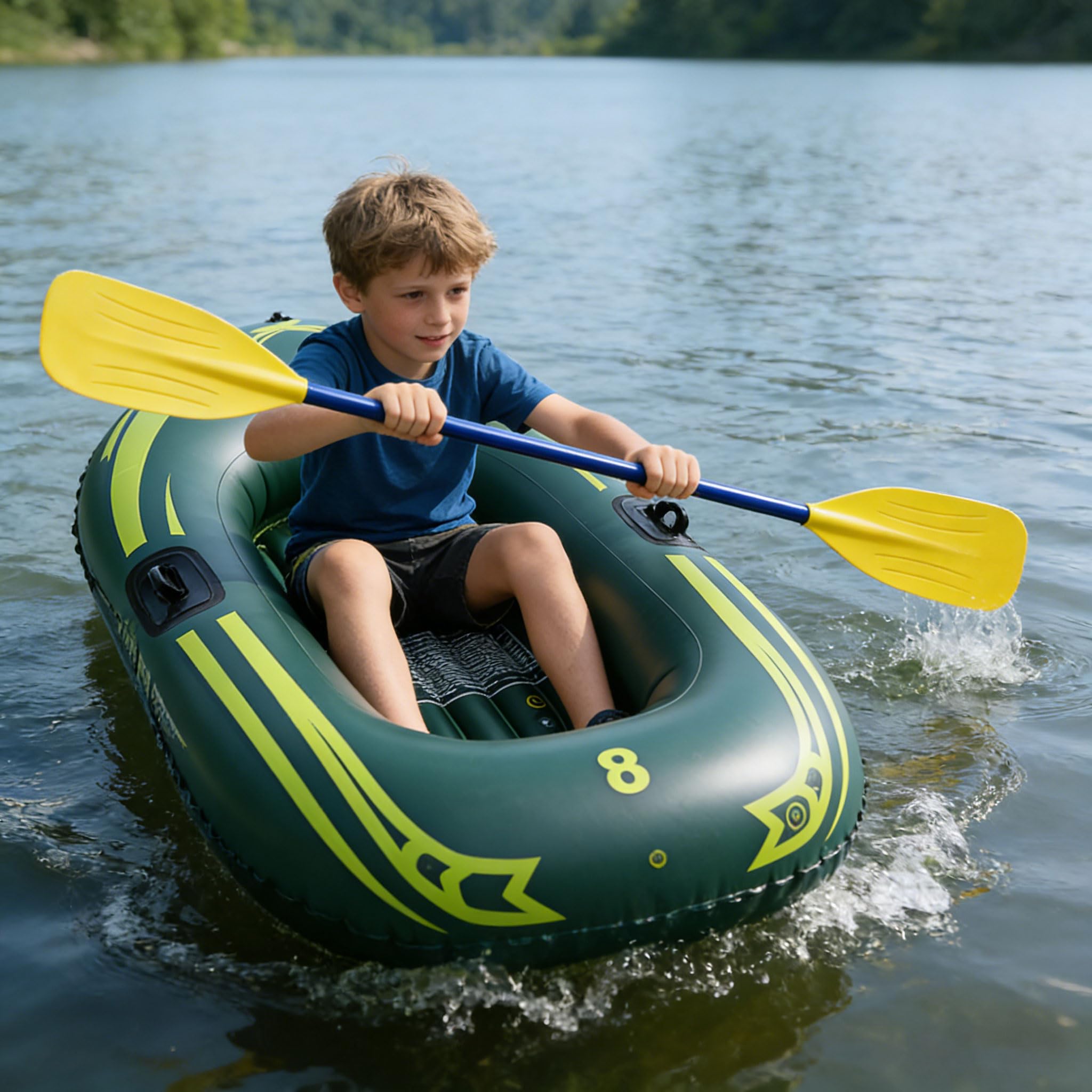 Véhicule gonflable compact, adapté aux petits, montre la qualité naturelle et les flotteurs d'eau rapides pour la saison