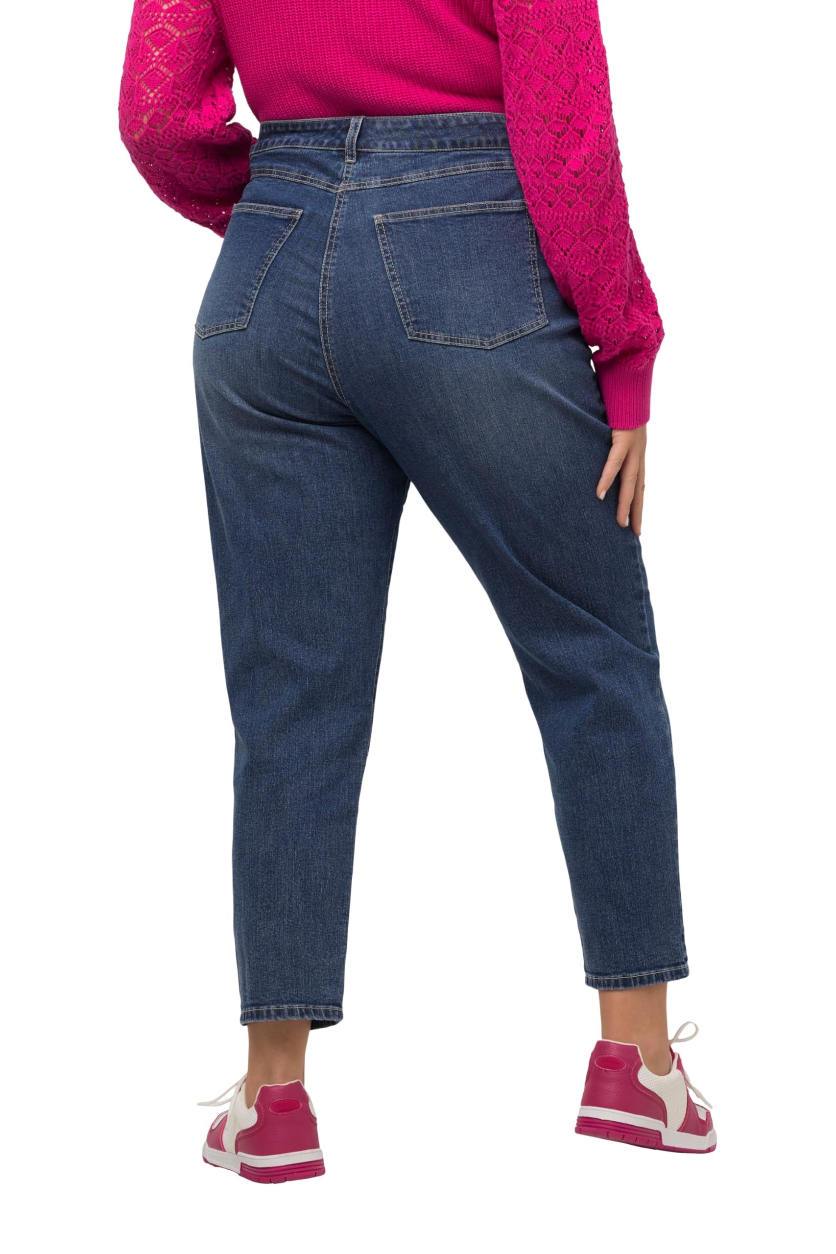 Ulla Popken Jean Maman, Bleu Denim, 44-44 Femme