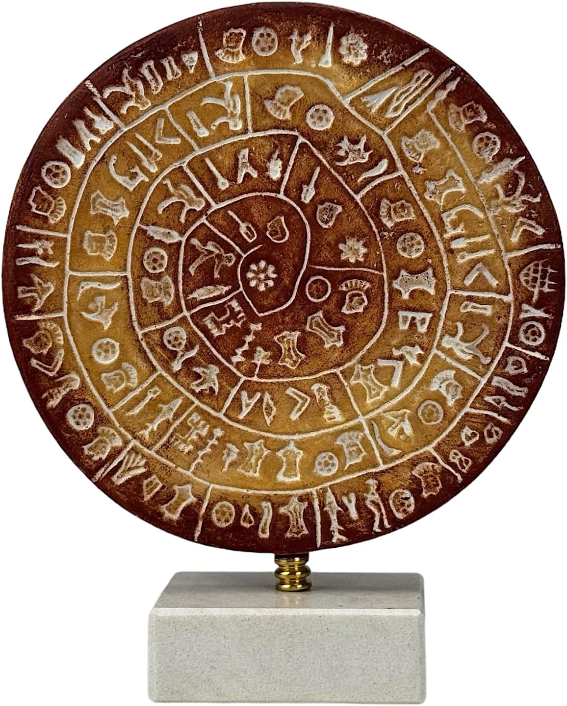 PHAISTOS Disk Museum Replica Minoan Palace 1700B.C. The First Movable Type