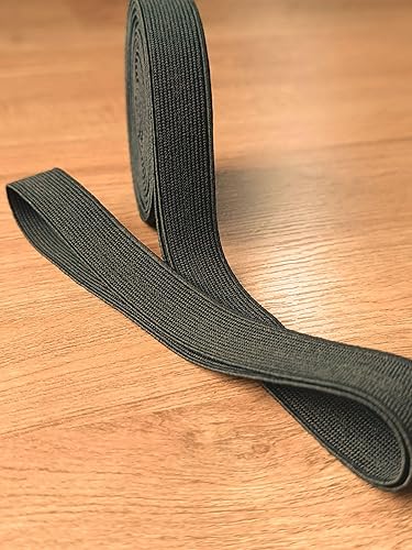 Miniatura 3 de Kawaii Easy Crafting Banda elástica negra de 34 pulgadas - 5 yardas, correas de costura de carrete elástico de punto de alta elasticidad para