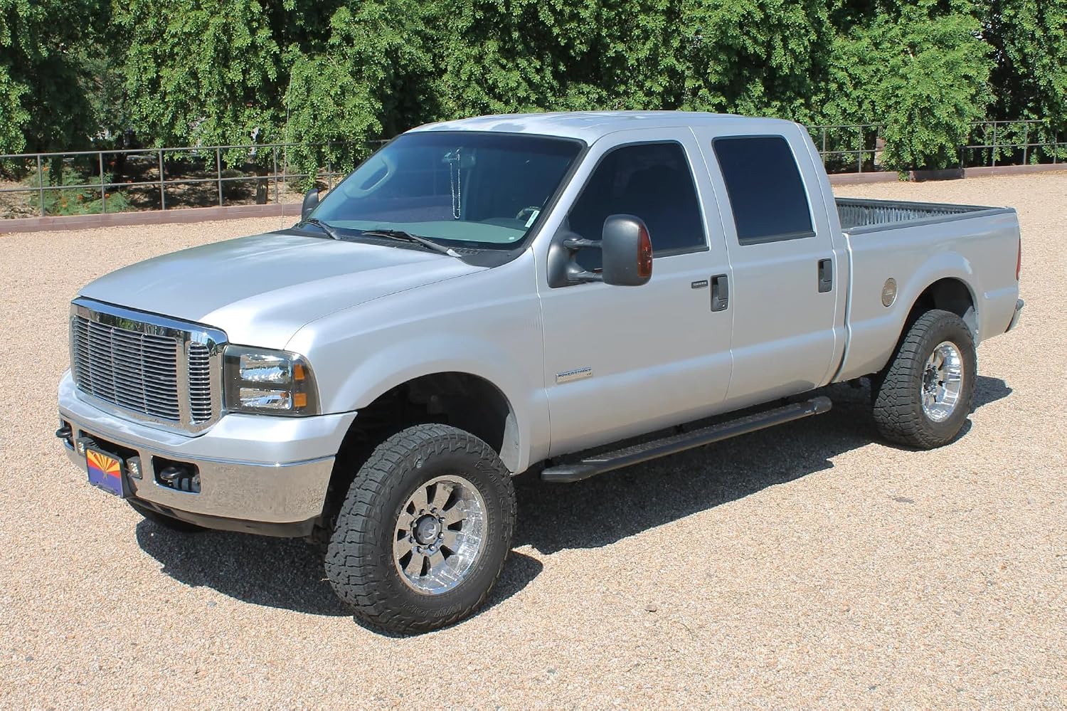 Raptor Series Running Boards Steps 5in Treadsteps Black Aluminum Compatible with 99-16 F-250/F-350 Super Duty Crew Cab