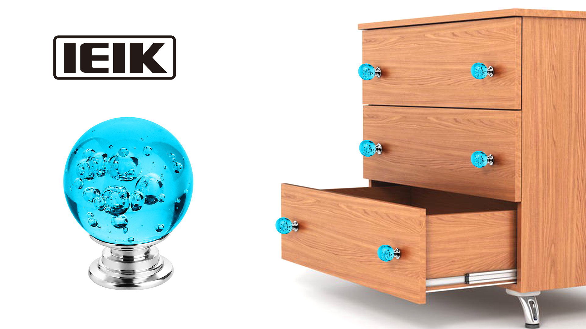 IEIK10 PCS Crystal Cabinet Knobs Azure Blue Round Glass Bubbles Knobs Smooth Drawer Pulls Handle for Home, Cabinet, Drawer and Dresser with 3 Different Size Screws, 30MM (Aqua Blue) - Amazon.com IEIK10 PCS Crystal Cabinet Knobs Azure Blue Round Glass Bubbles Knobs Smooth Drawer Pulls Handle for Home, Cabinet, Drawer and Dresser with 3 Different Size Screws, 30MM (Aqua Blue) - Amazon.com