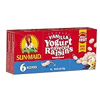 Vista 8 de Sun-Maid - Pasas cubiertas de yogur de vainilla - (Paquete de 12) Bolsa resellable de 8 onzas - Bocadillo de fruta disecada cubierta de yogur