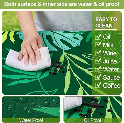 Miniatura 3 de Play Tailor - Mantel para mesa de pícnic con cubiertas para bancas, impermeable y a prueba de viento con bolsa de cordón, ajustable a mesas y bancas