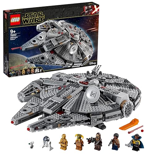 Immagine del prodotto LEGO 75257 Star Wars Millennium Falcon, Modellino da Costruire con Finn, Chewbacca, Lando, Boolio, C-3PO, R2-D2 e D-O, Collezione: L’Ascesa di Skywalker
