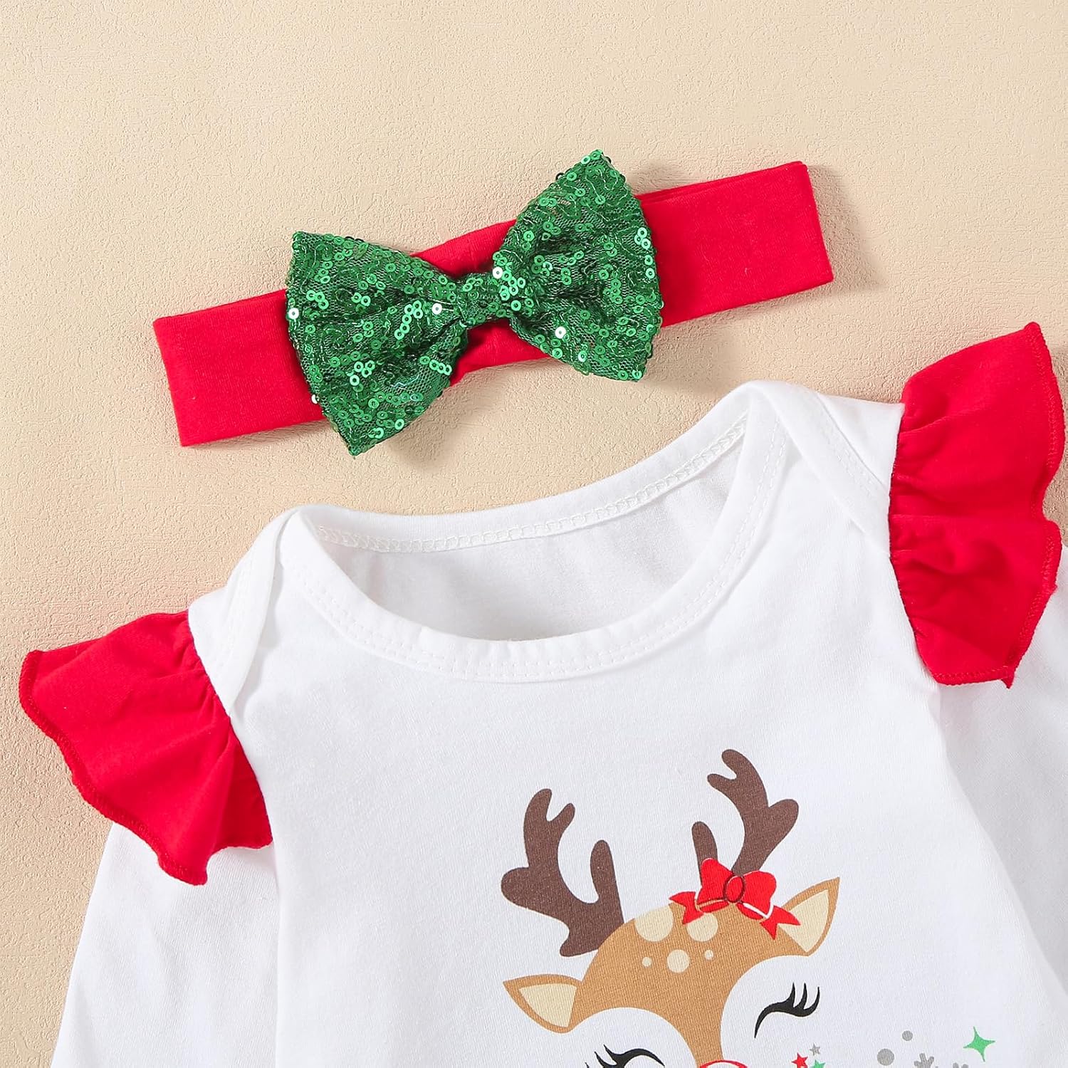 QITUDATEY Cute Baby Girl Clothes Newborn Girls Outfits Infant Romper with Short Tutu Skirt + Headband Baby Girl's Clothing - Image 5