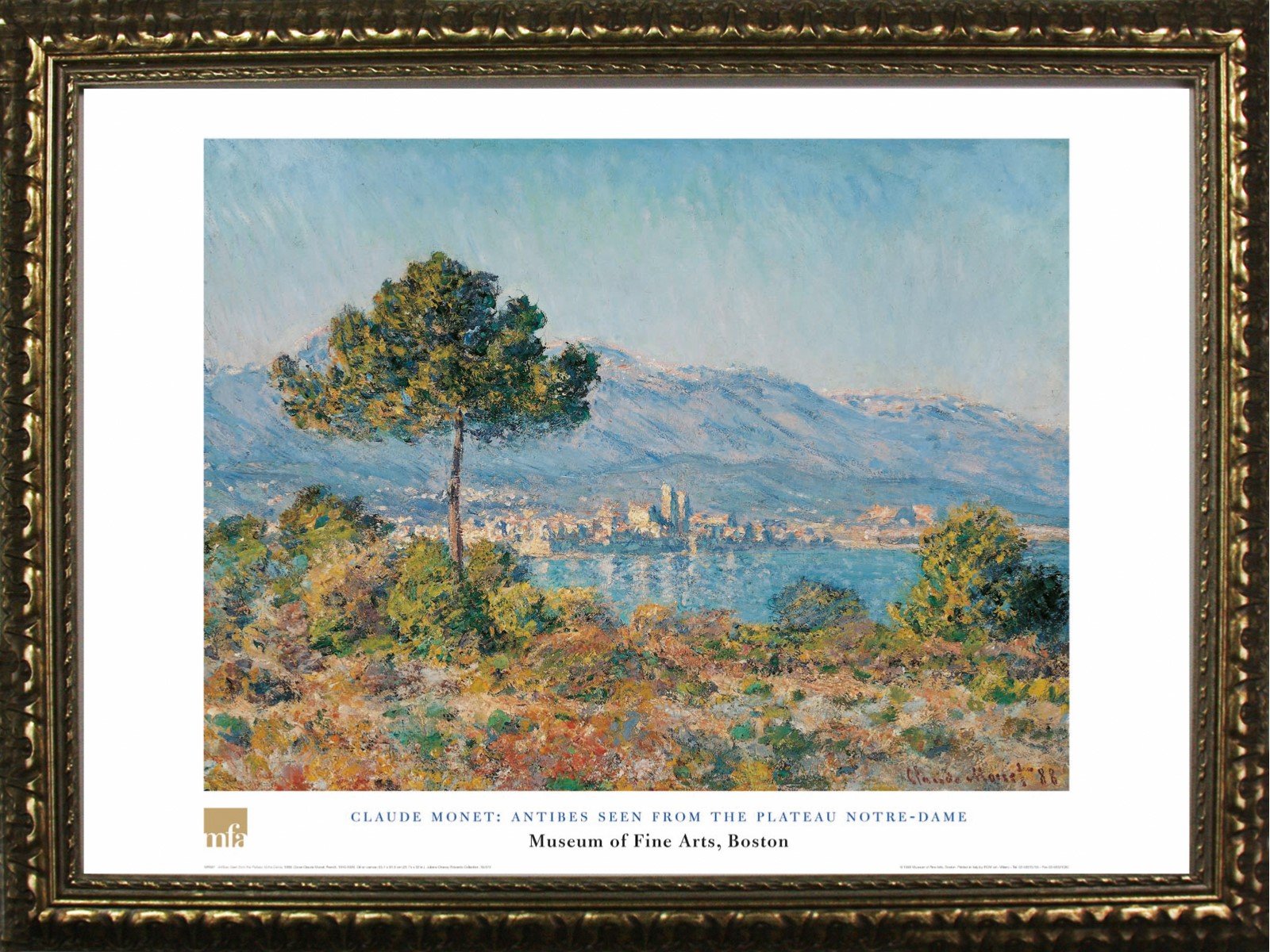 Amazon.co.jp: Framedアンティーブseen from the Plateau byノート
