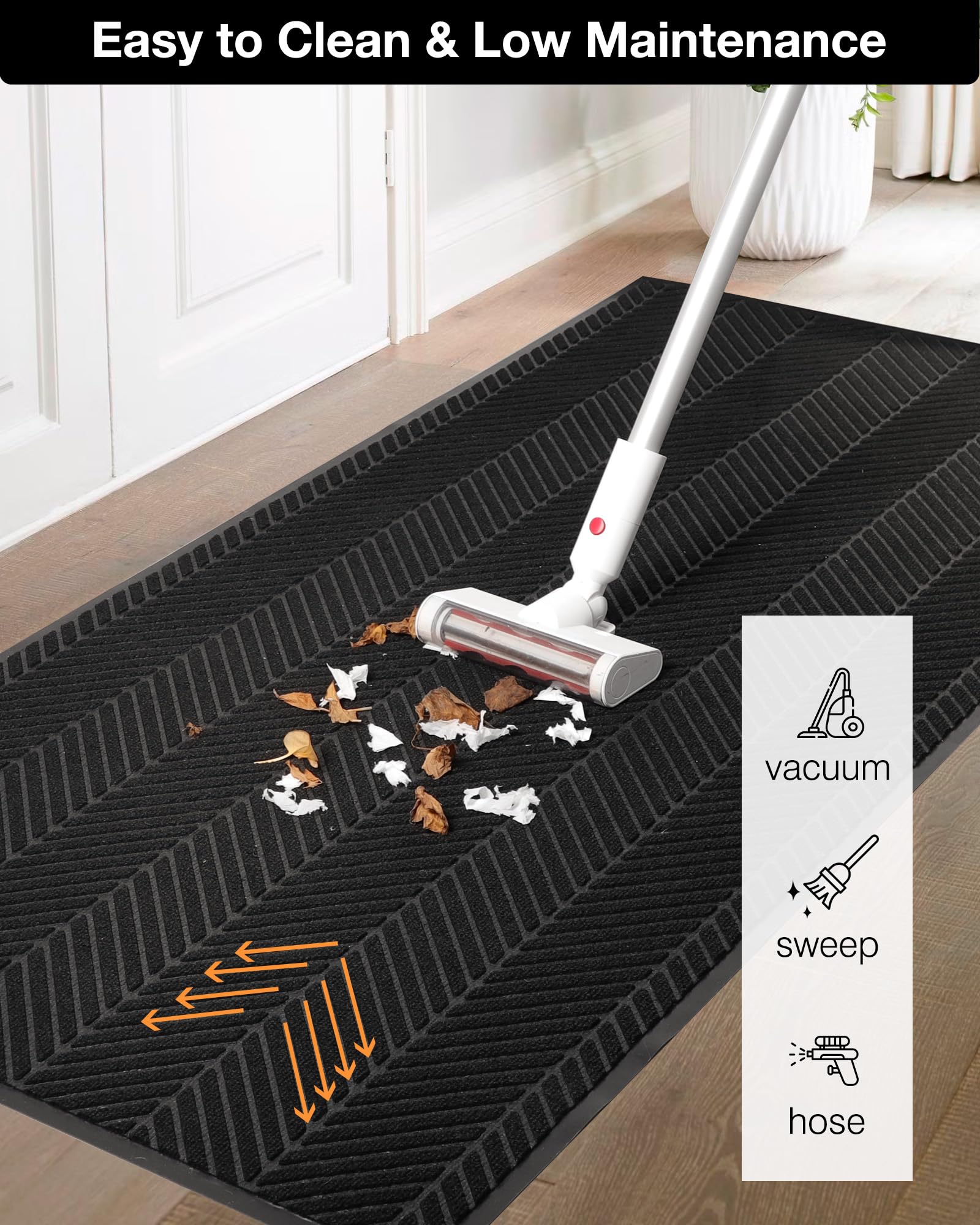 3′x5′ Heavy Duty Front Door Mat Indoor Outdoor Entrance, Non-Slip Entry Rug — Amazon image 4