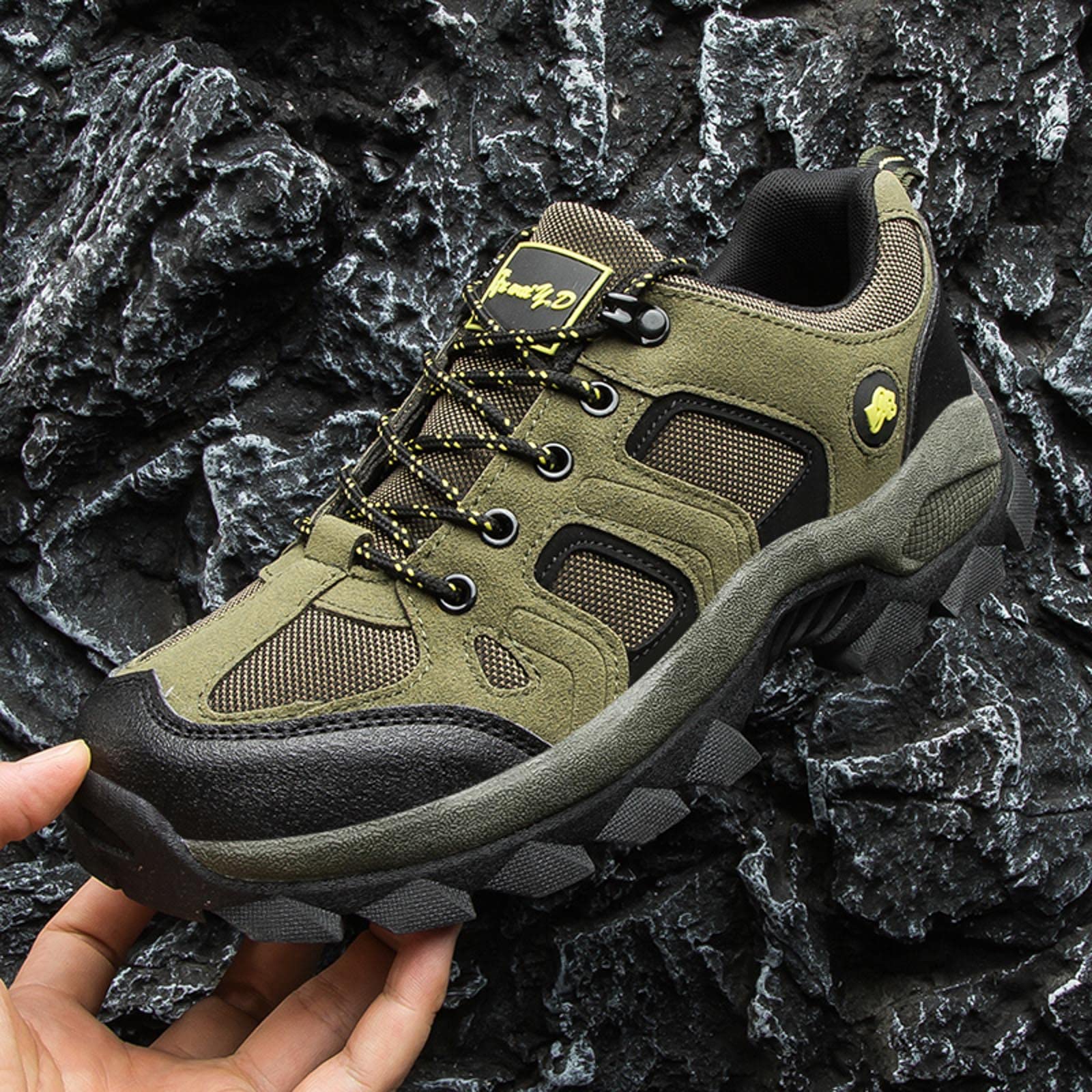 Zapatillas de trekking para hombre, impermeables, ligeras, para