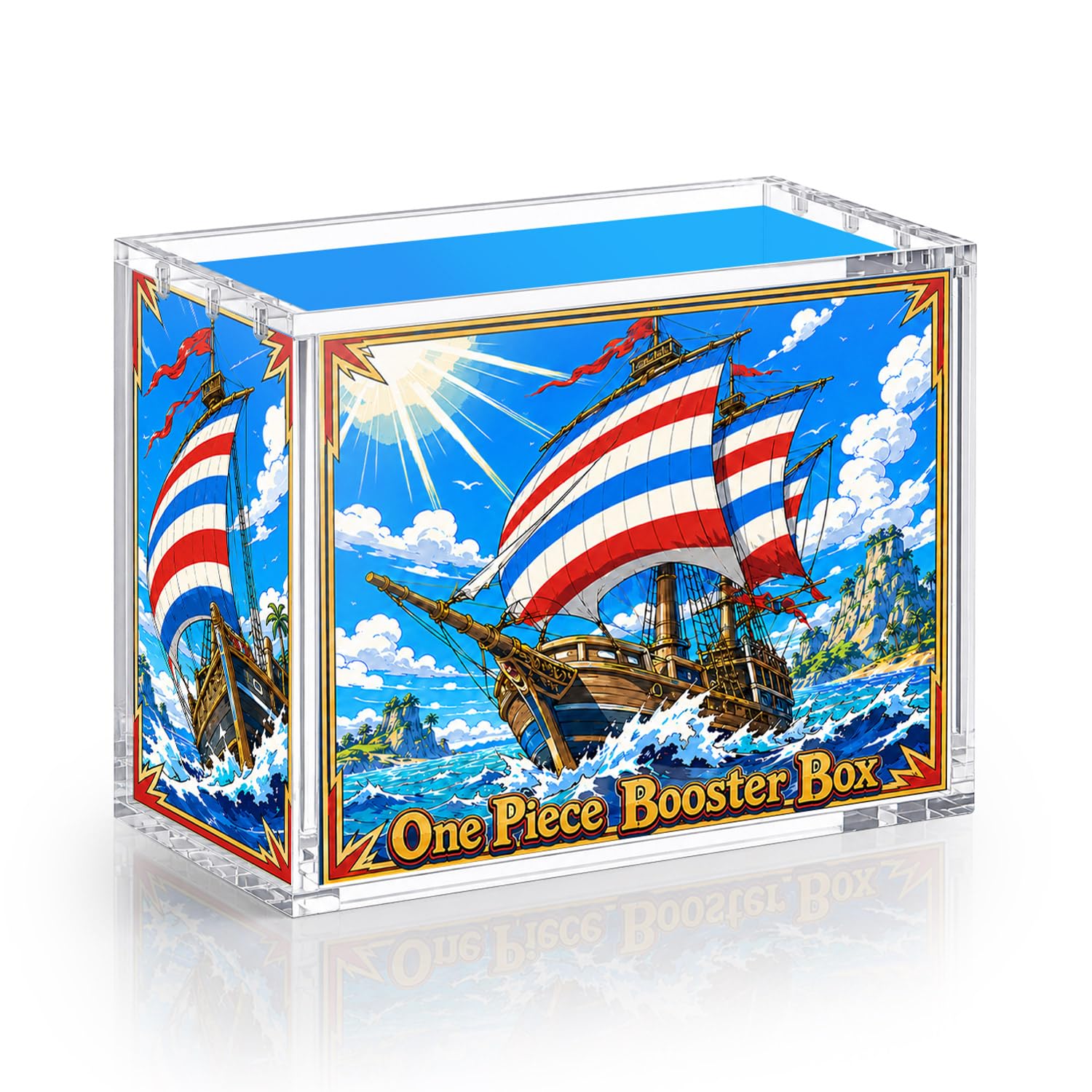 Wigearss Acrylic Display Case for One Piece Booster Box English Ver OP04-16
